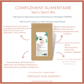 Lot préparation sportive Bio Récupération  Spiruline pure