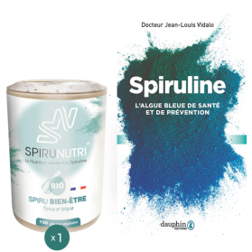 Idée Cadeau Spiru Bien-être Bio Spiruline pure + Ouvrage