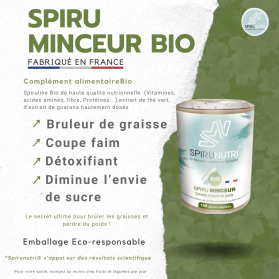 Spiru Minceur Bio Complément alimentaire - Brûleur de Graisse